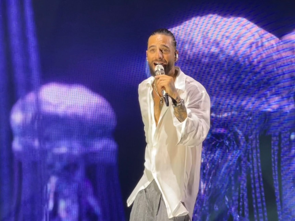 Maluma performing in October 2023.