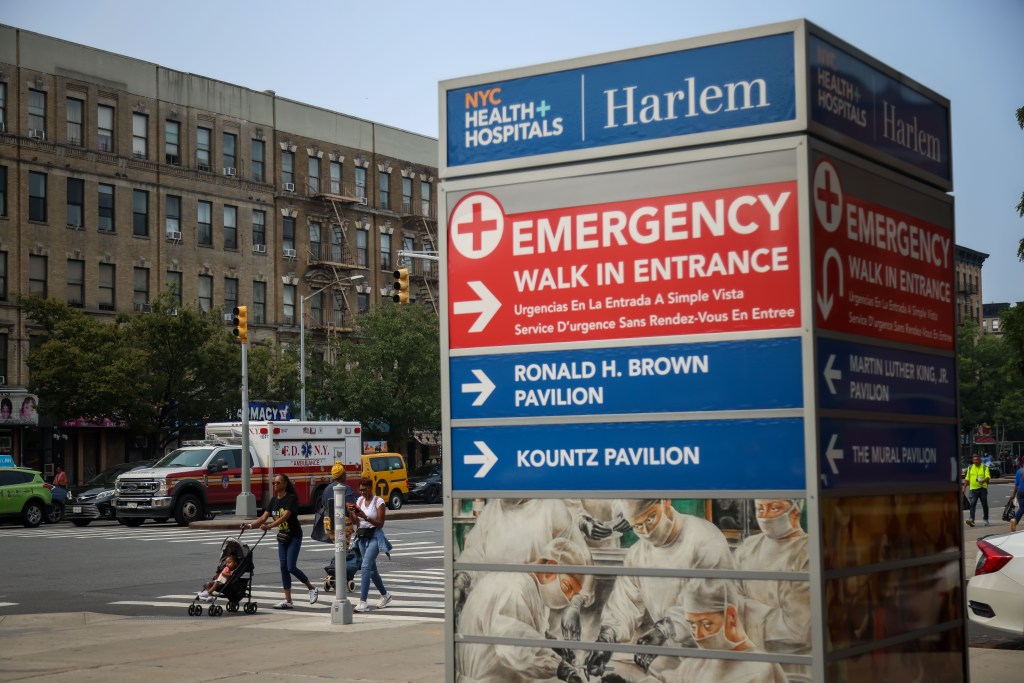 Harlem Hospital during an outbreak of Legionnaires' Disease in Harlem 