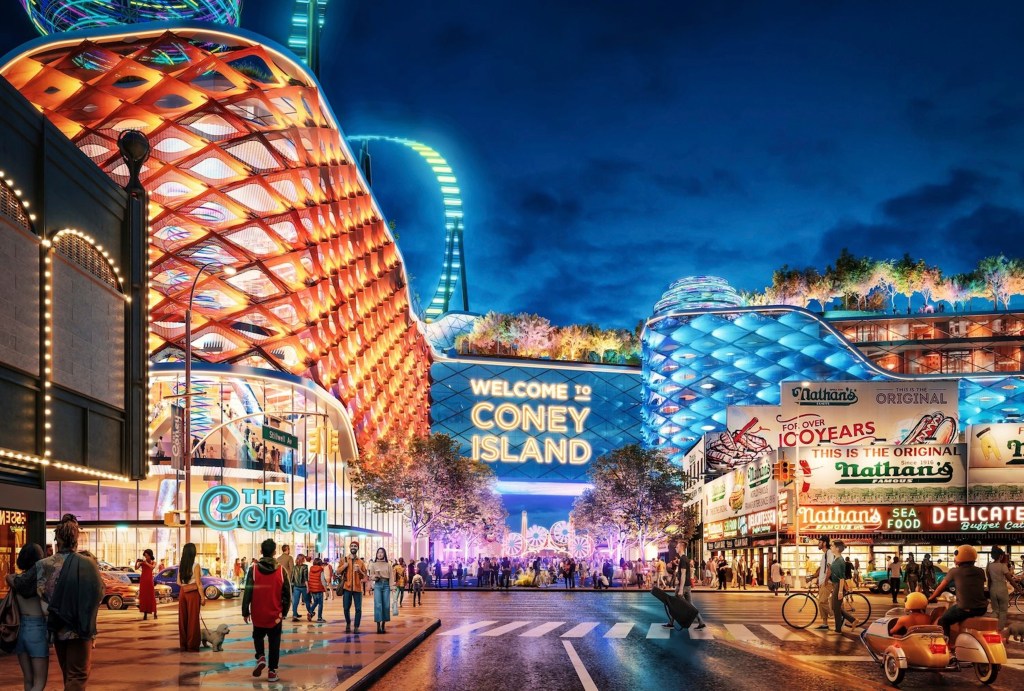 Rendering of proposed Coney Island casino.