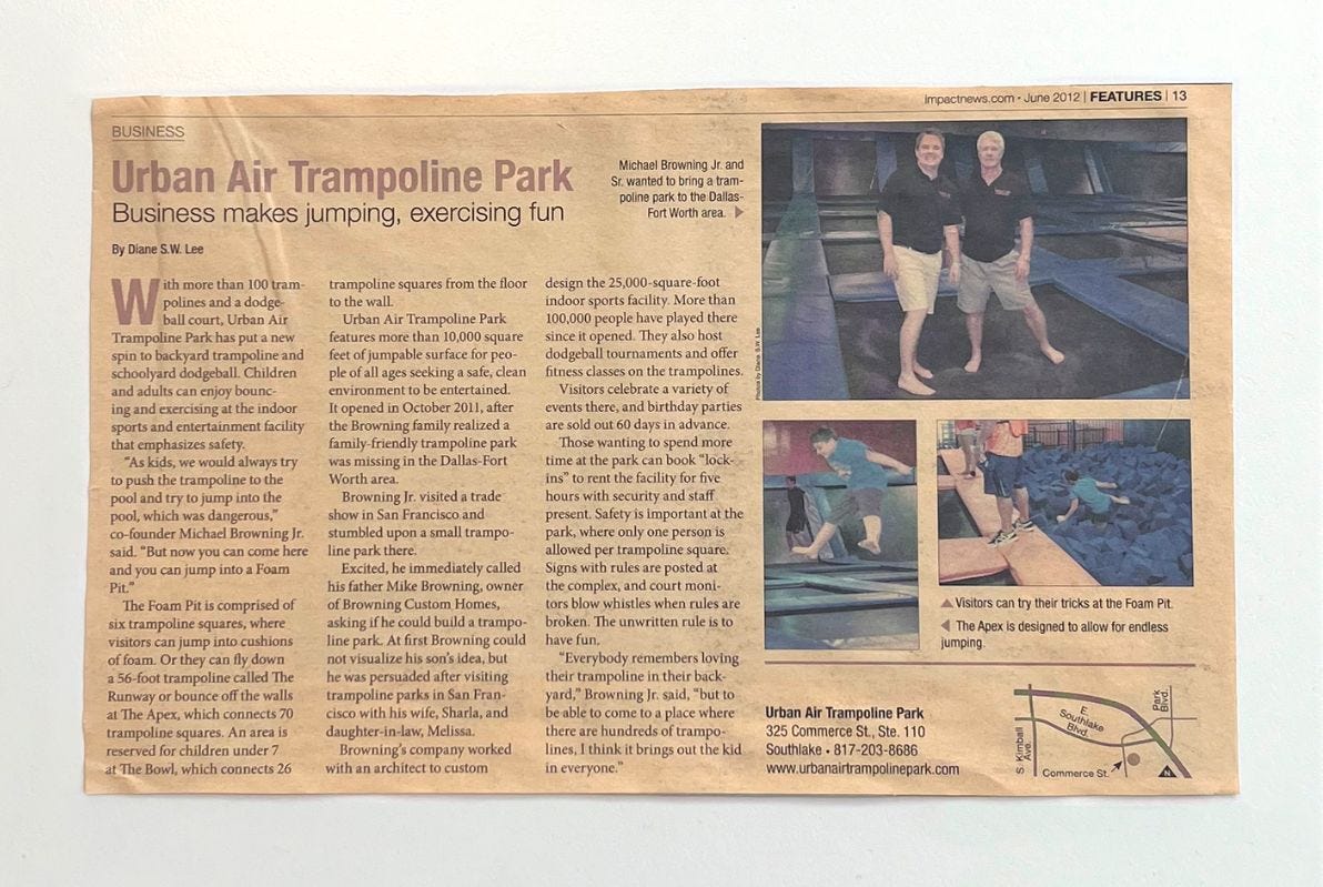 Newspaper cutting