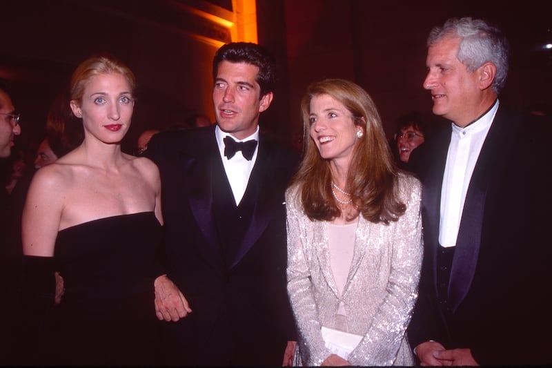 Carolyn Bessette-Kennedy and John F Kennedy Jr., Caroline Kennedy-Schlossberg and Edwin Schlossberg,