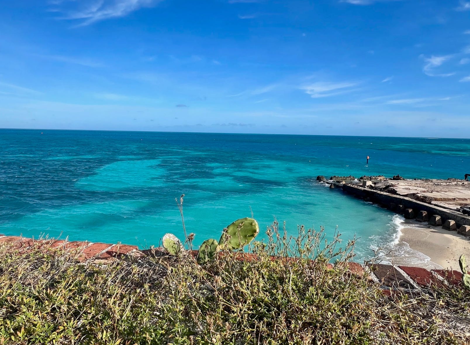 The seascape at Dry Tortugas National Park.