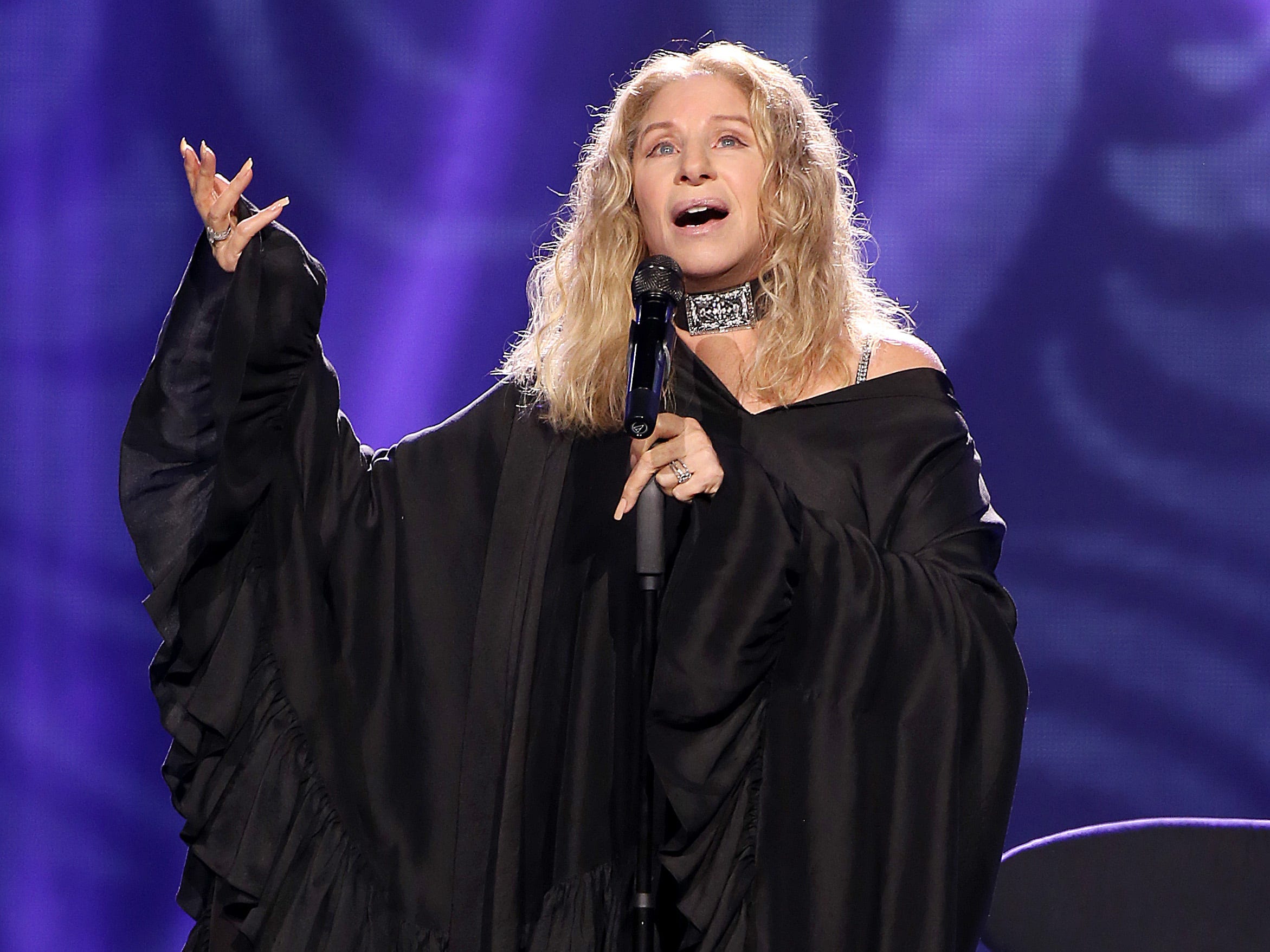 Barbra Streisand performs onstage at Madison Square Garden on August 03, 2019 in New York City