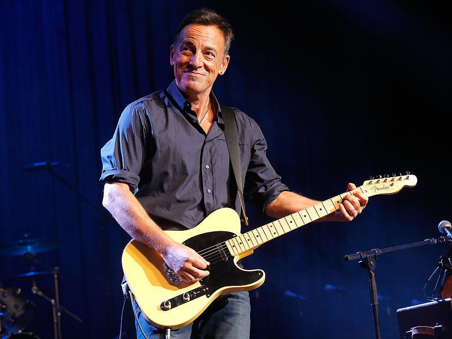 Bruce Springsteen performs at the 7th annual "Stand Up For Heroes" event at Madison Square Garden on November 6, 2013