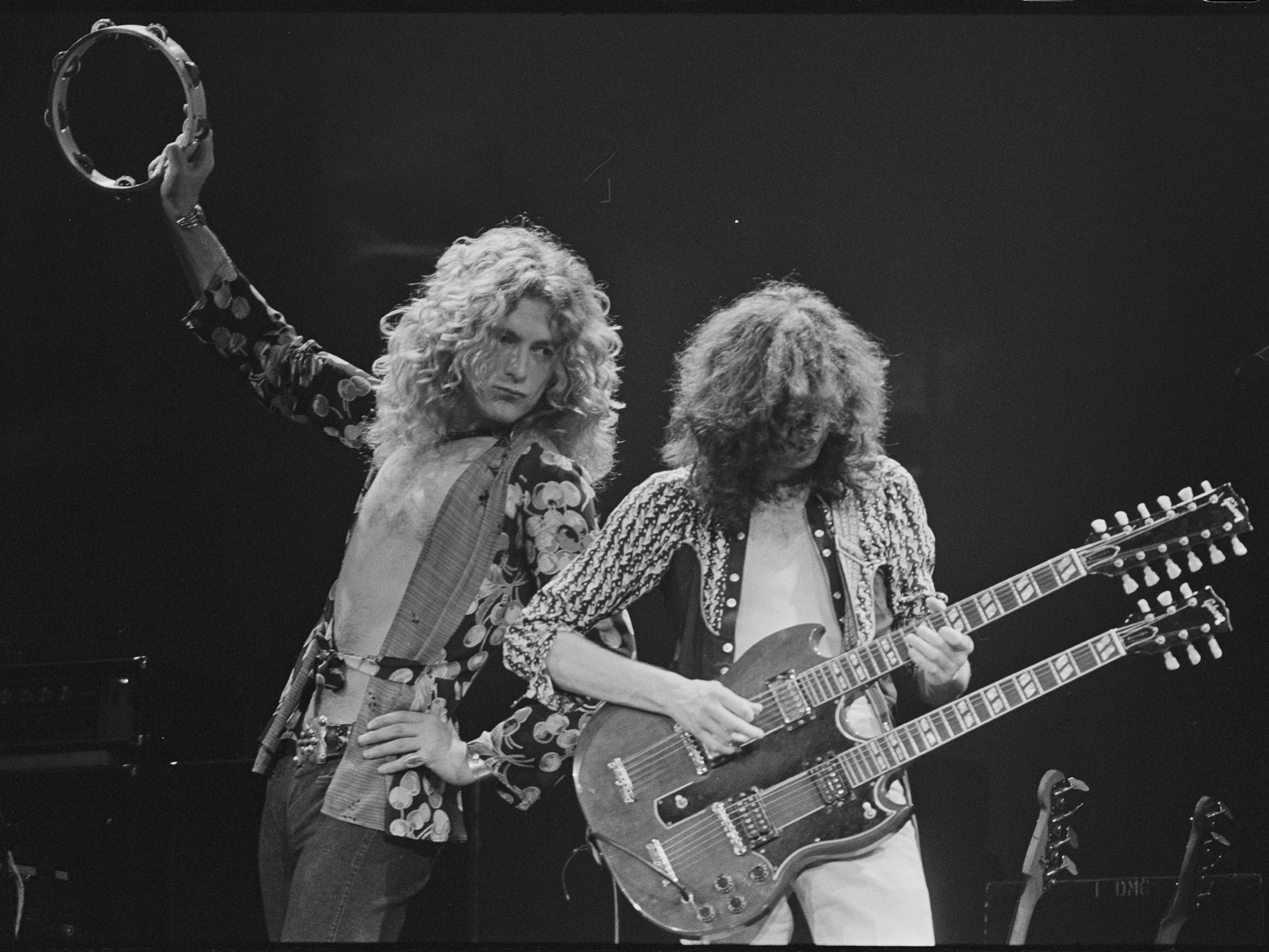 Robert Plant and Jimmy Page of Led Zeppelin