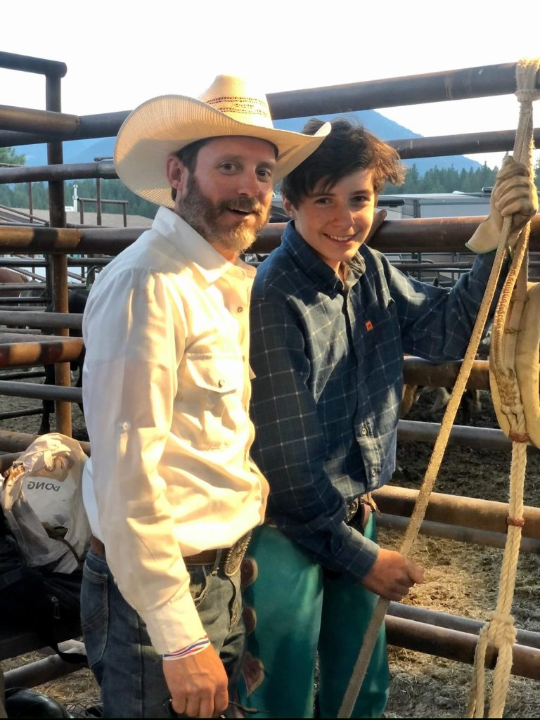 Brandon Blackstock with son Seth.