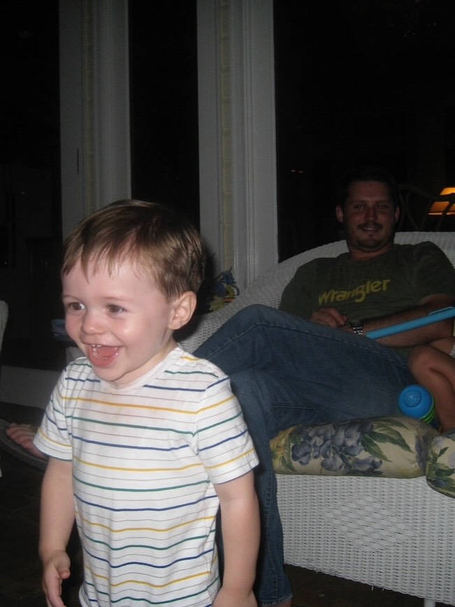 Brandon Blackstock with son Seth.