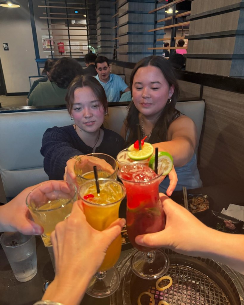Leah and Alexis celebrating their 21st birthday