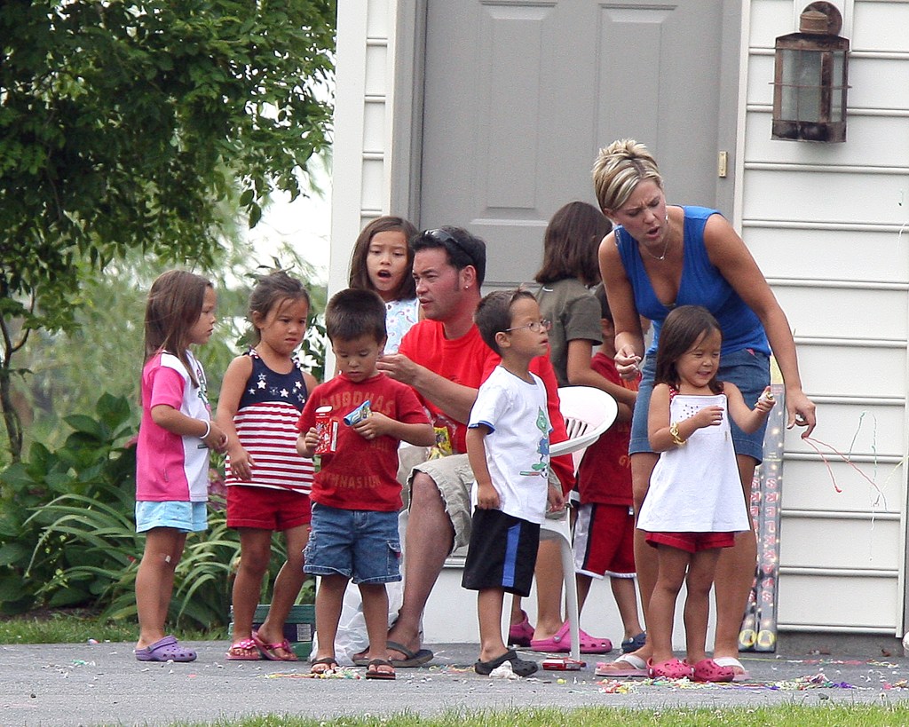 Jon and Kate Gosselin with their eight kids