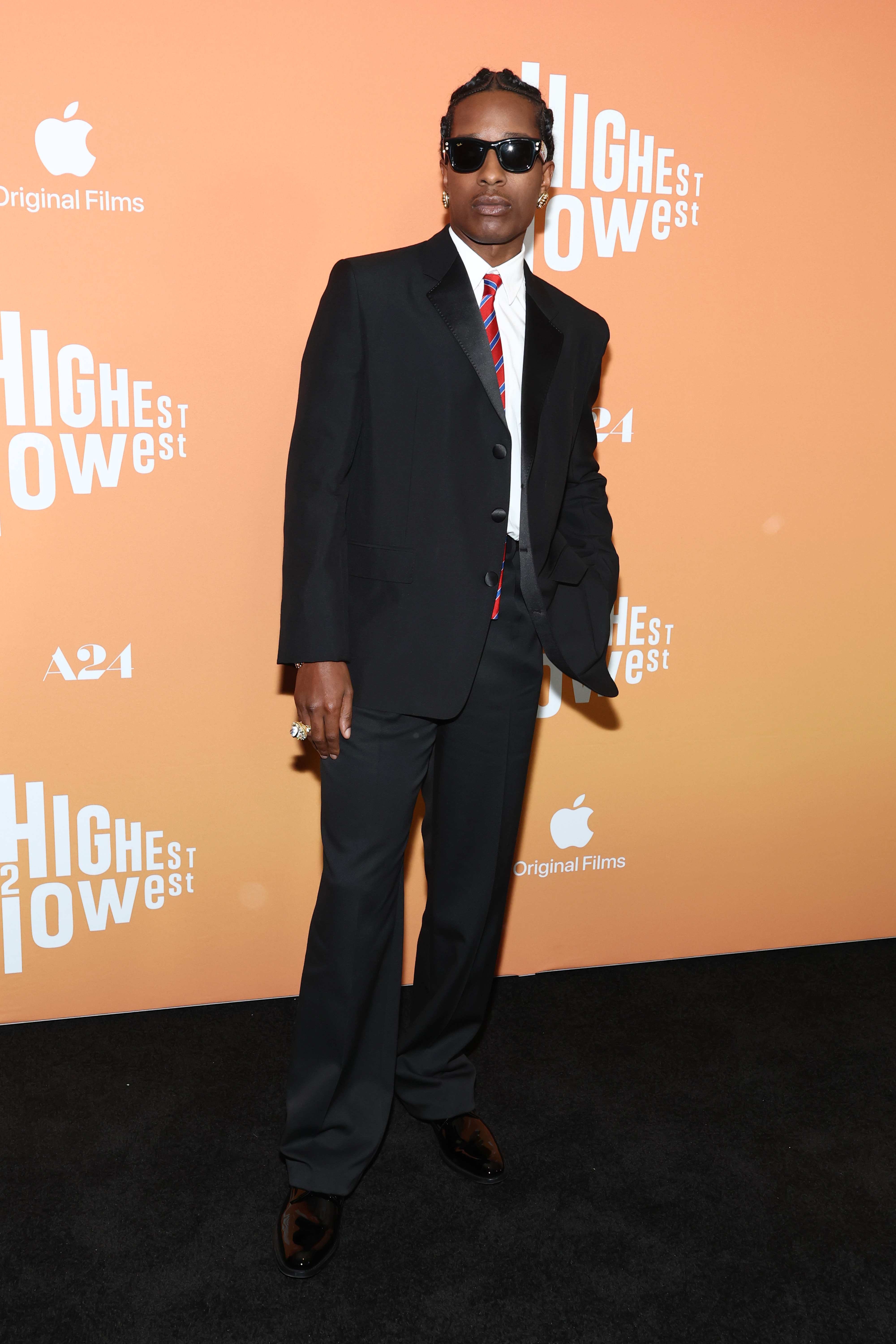 A$AP Rocky attends the ‘Highest 2 Lowest’ premiere 
