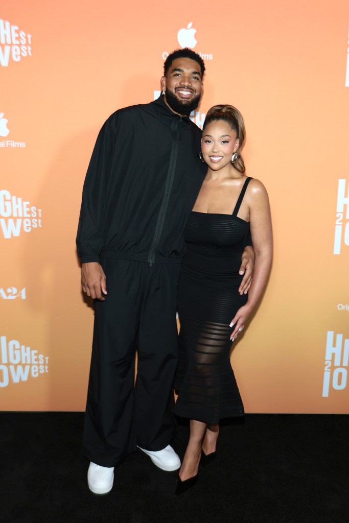 Karl-Anthony Towns and Jordyn Woods attend the ‘Highest 2 Lowest’ premiere 