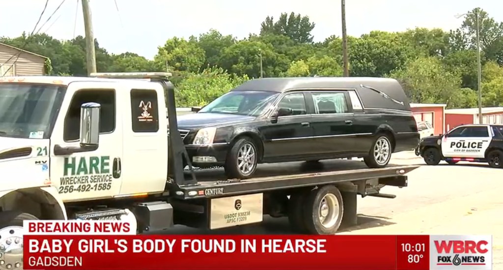 Mom tosses baby hearse