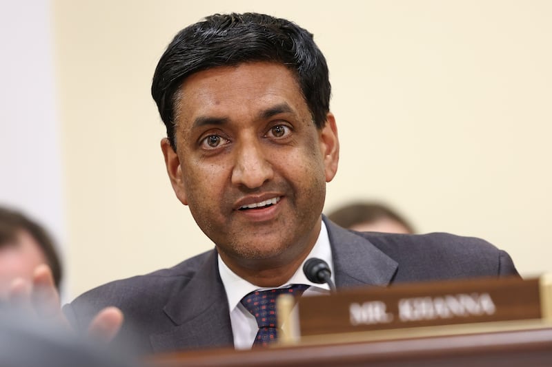Rep. Ro Khanna (D-CA) questions witnesses during a roundtable discussion on Supreme Court Ethics conducted by Democrats of the House Oversight and Accountability Committee at the Rayburn House Office Building on June 11, 2024 in Washington, DC.
