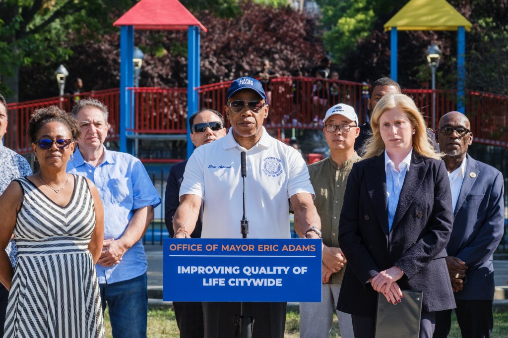 NYC Mayor Eric Adams and NYPD Commissioner Jessica Tisch announce the expansion of the NYPD's Q Team to Queens.