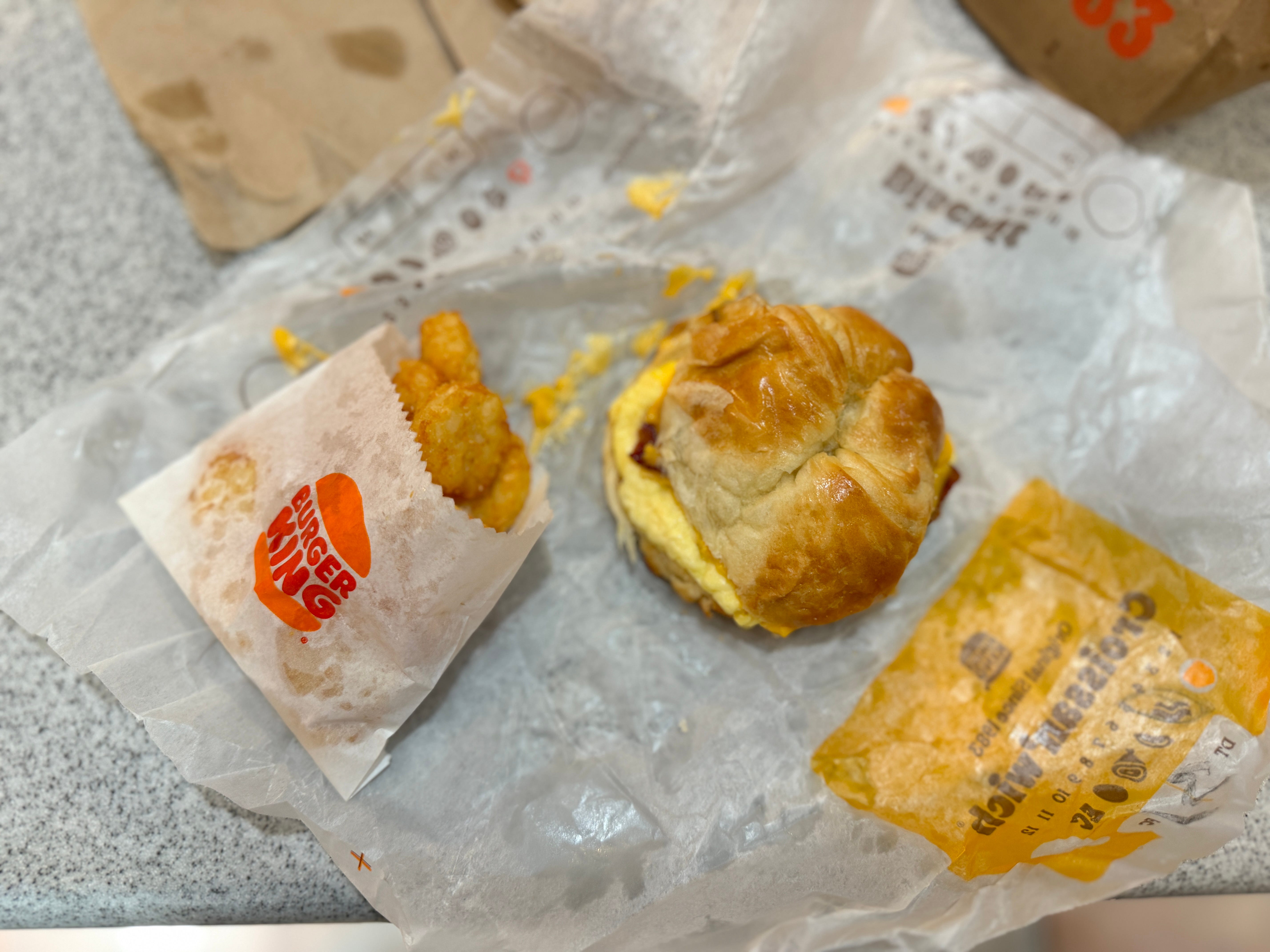 burger king breakfast meal