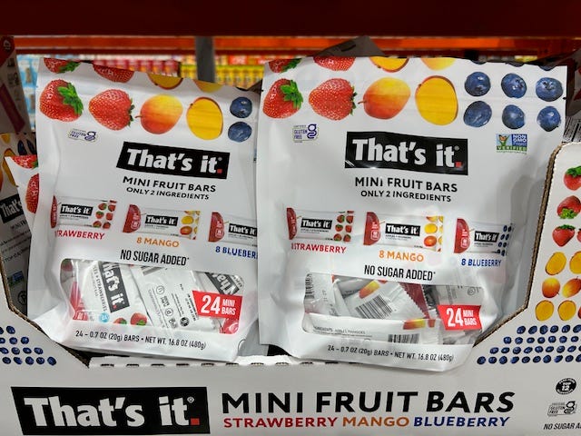 That's It mini fruit bars at Costco