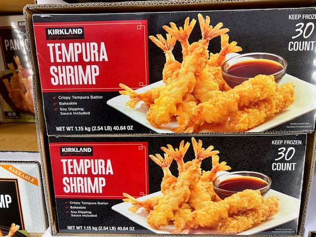 Kirkland Signature tempura shrimp