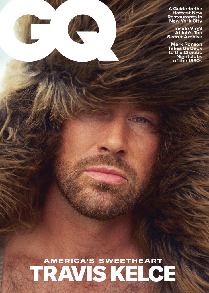 Travis Kelce on the cover of GQ