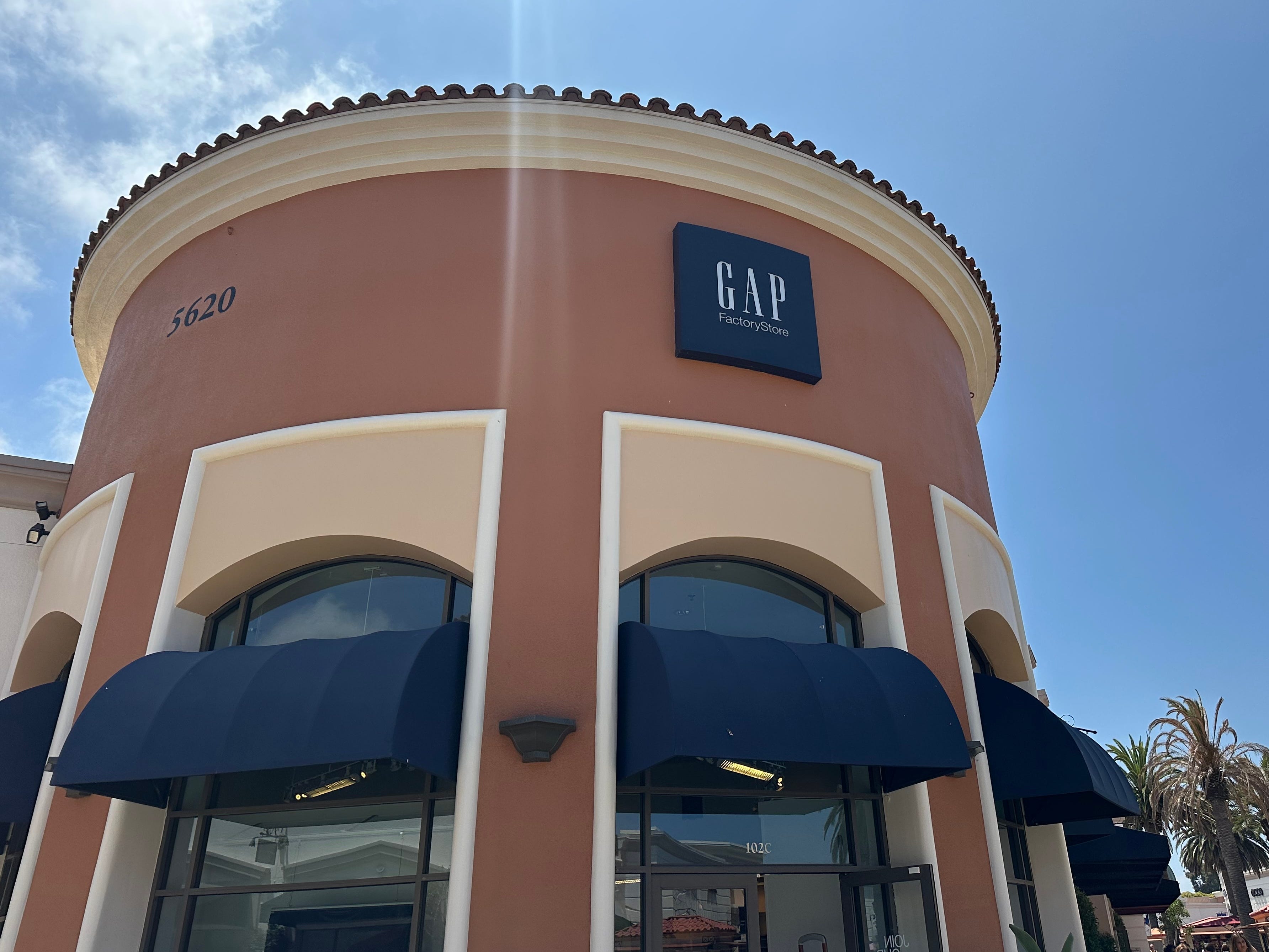 The exterior of a Gap store.