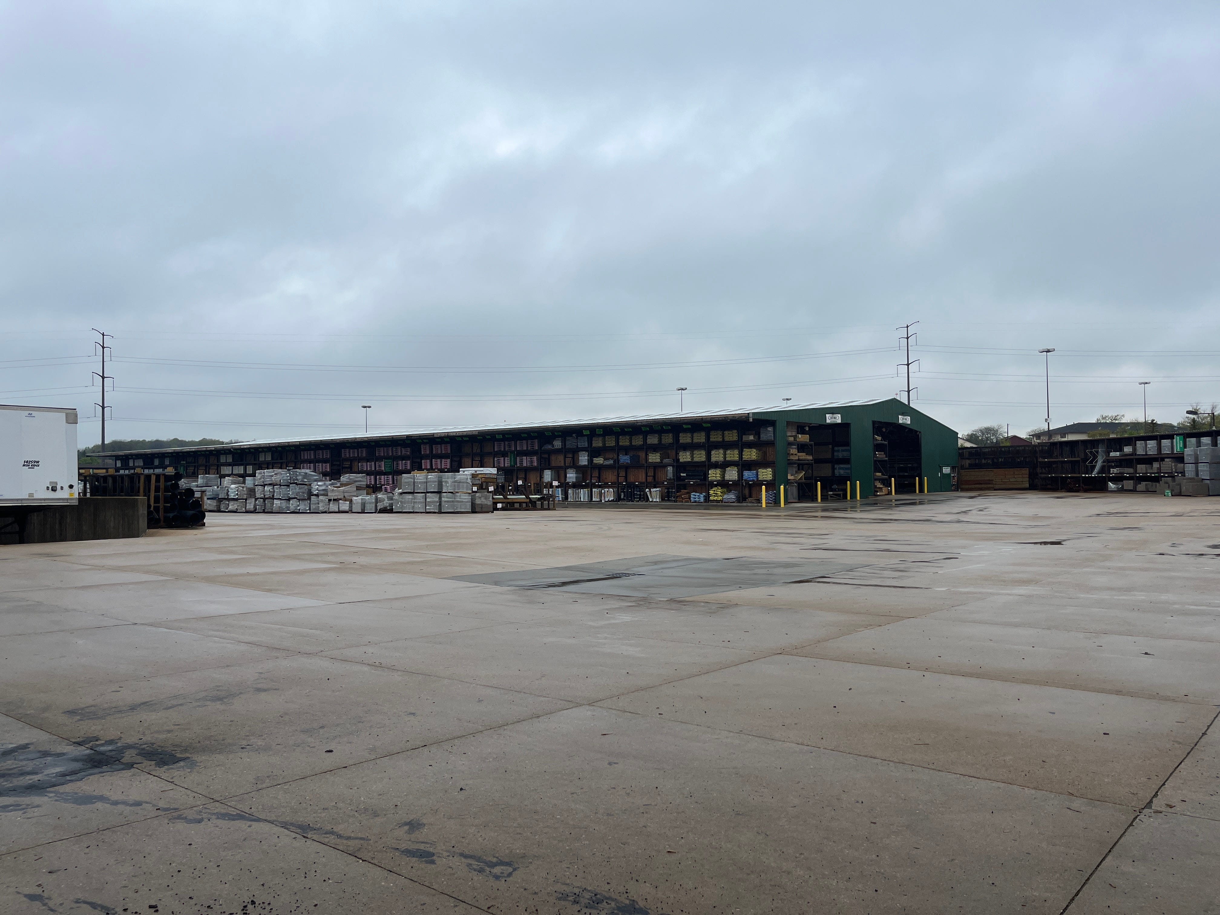 The lumber yard at Menards.