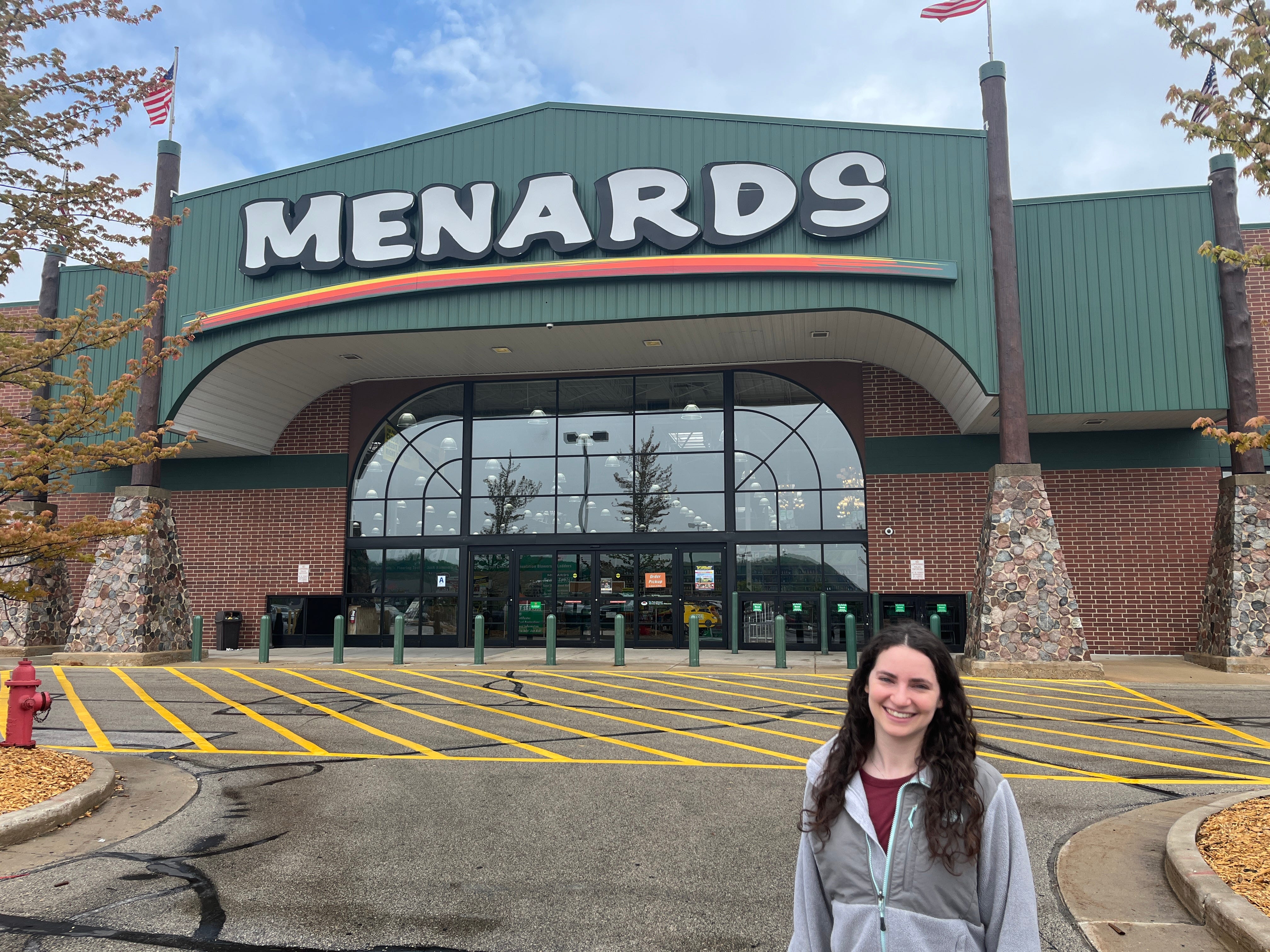 Talia Lakritz at Menards in Wisconsin