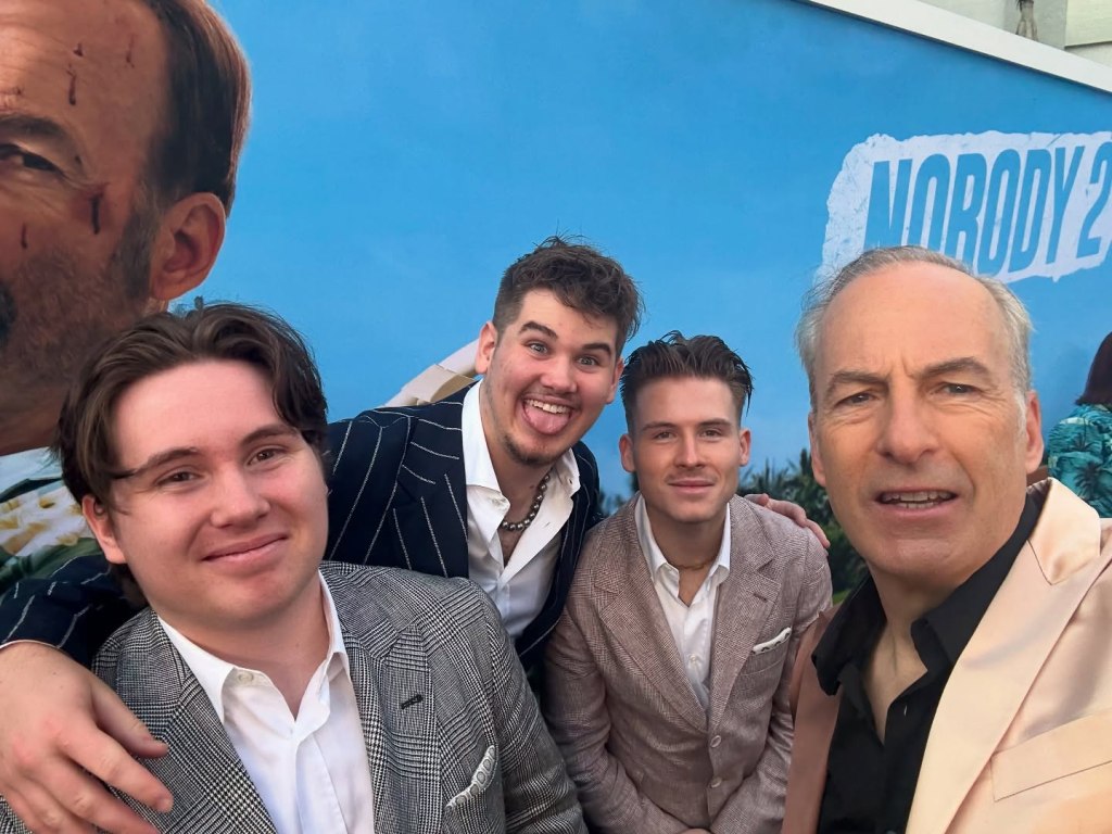 Sharon Stone's sons and Bob Odenkirk via Instagram Monday