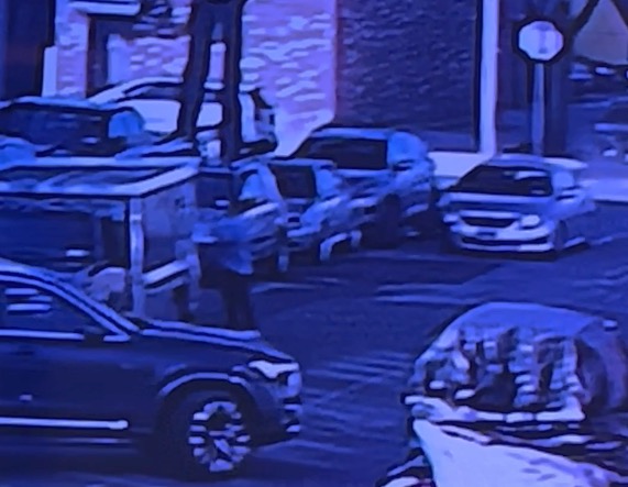 Surveillance video shows a fatal crash in Astoria Queens Tuesday, Aug. 12, 2025. An 84-year-old driver struck and killed two pedestrians ordering at a food truck near 19 Avenue and 42 Street.