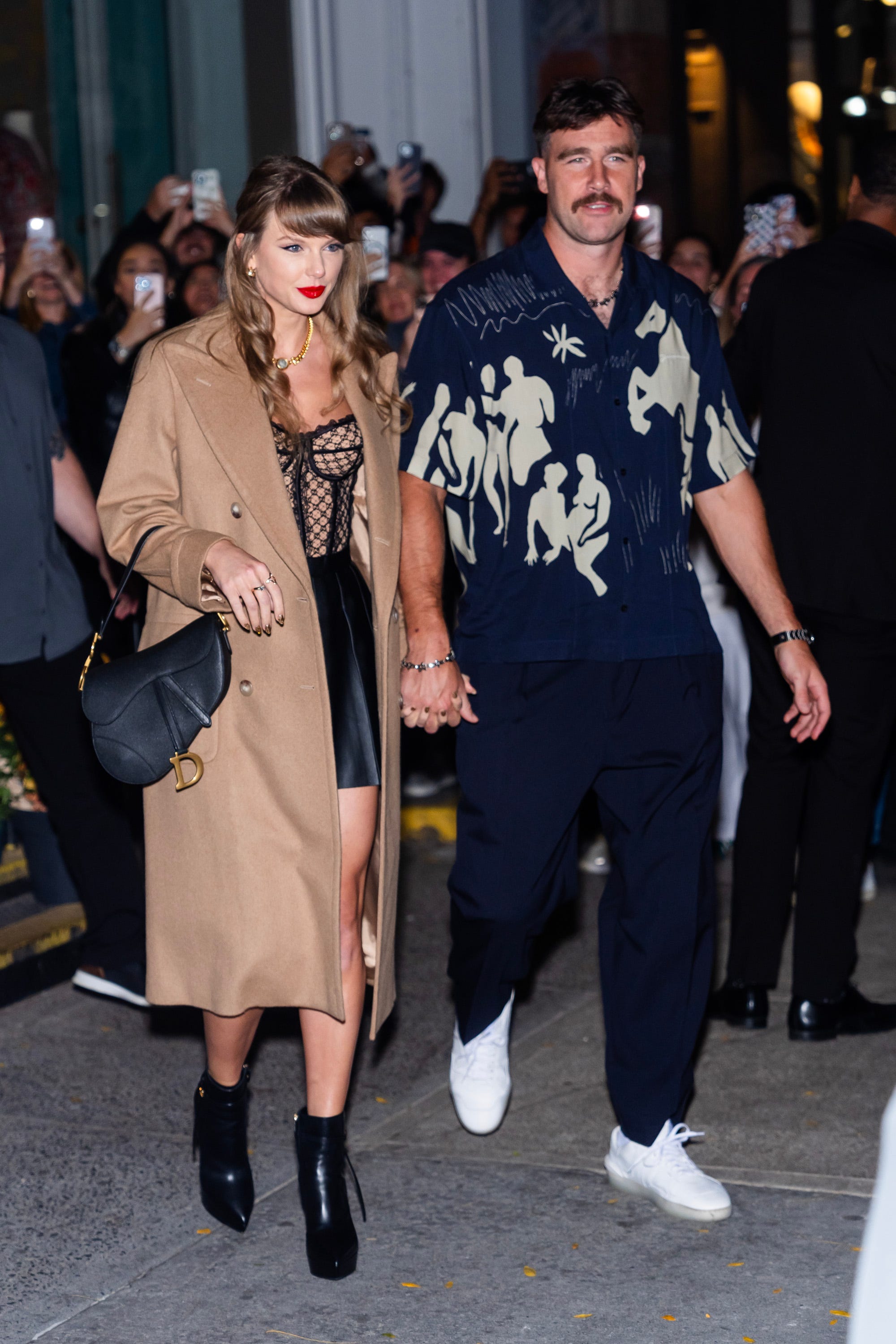 Taylor Swift and Travis Kelce in New York City in October 2024.