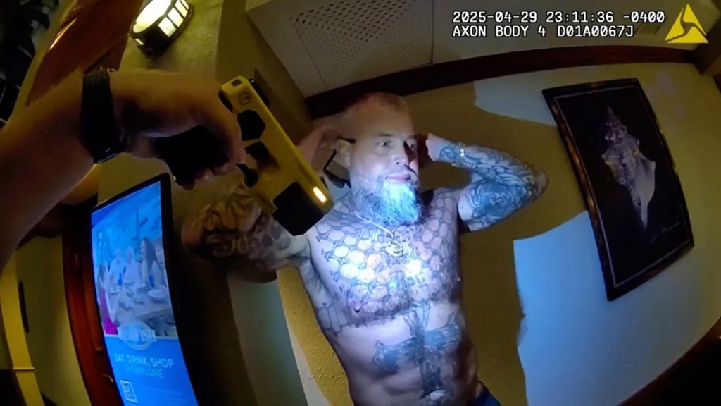 $167.3 million Powerball winner being tased by police.