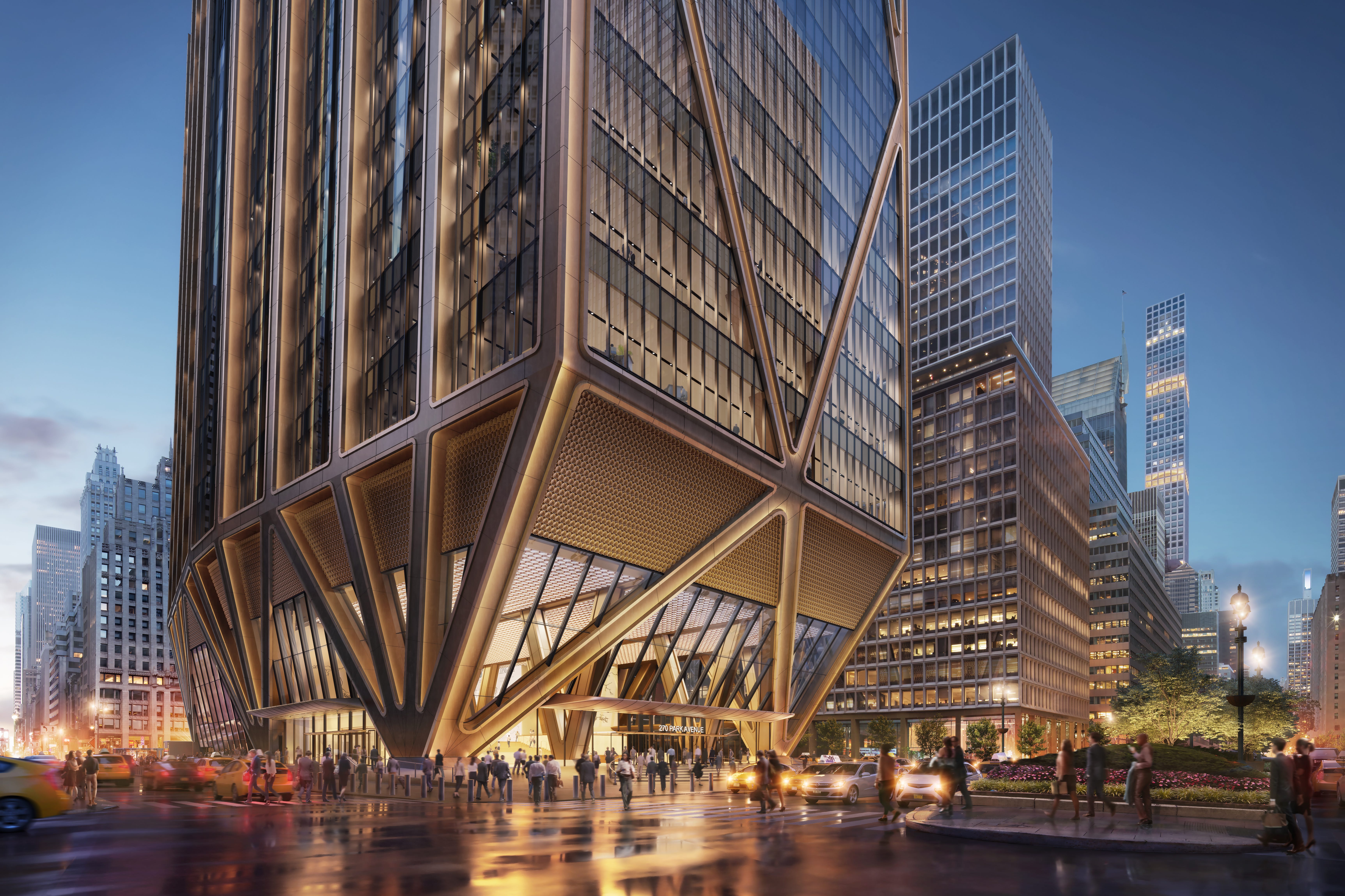 Rendering of the new JPMorgan headquarters