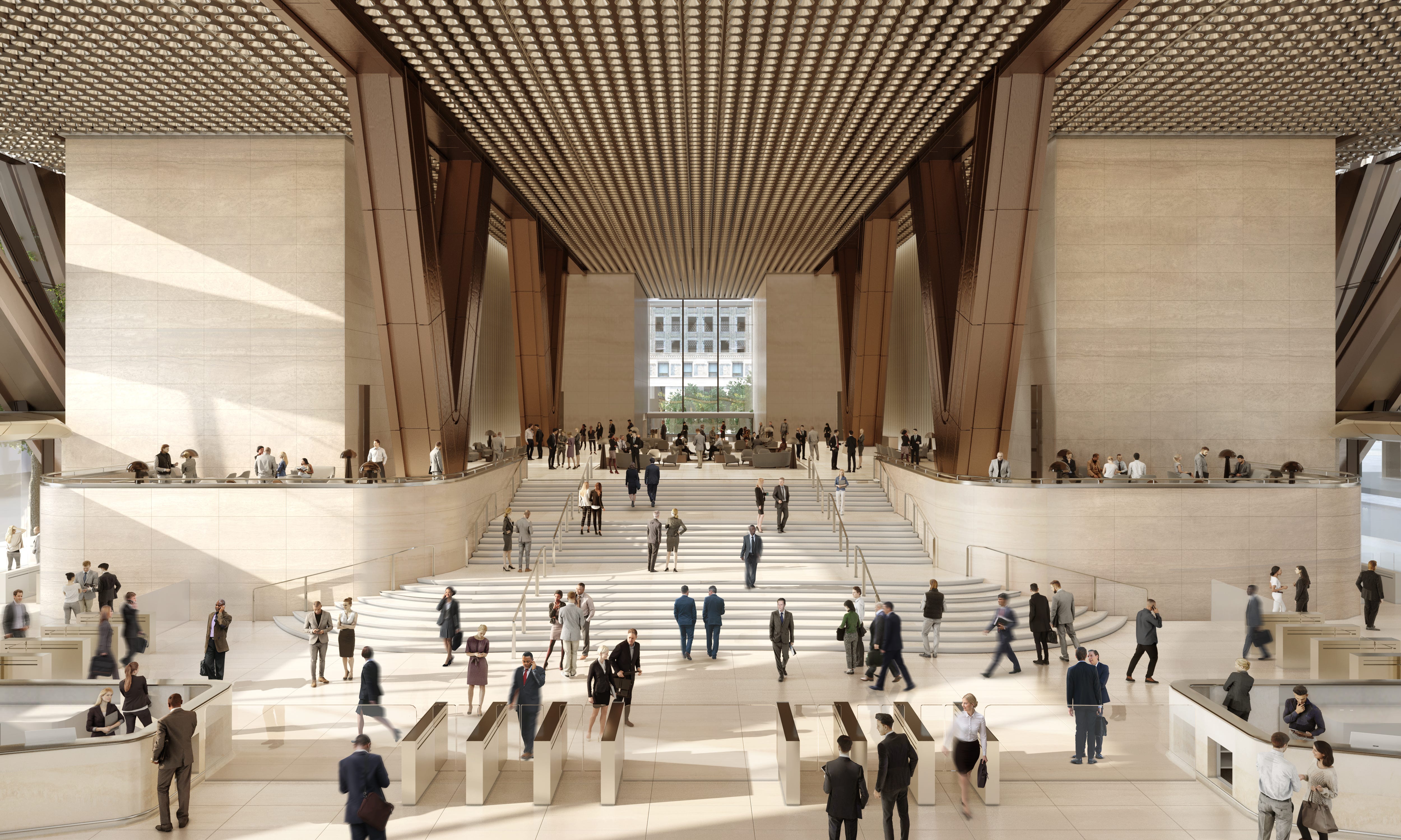 Rendering of the new JPMorgan headquarters