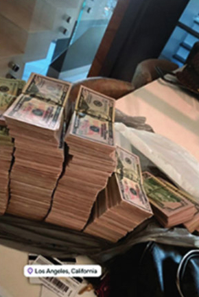 Magdamit proudly flaunted stacks of hundred-dollar bills she gained through stealing from unsuspecting citizens and the luxurious goods, including a Rolex watch, on Instagram.