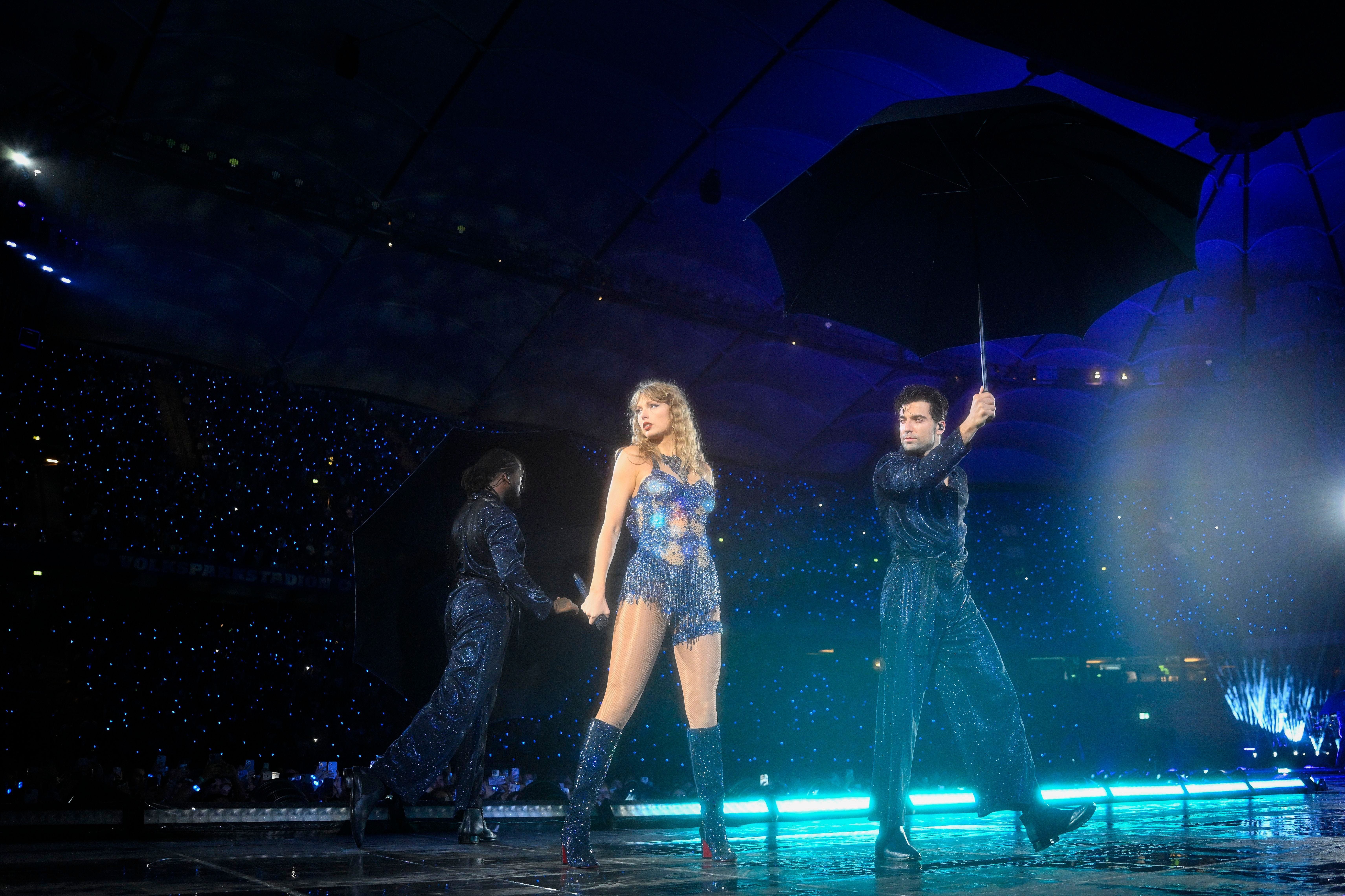 Taylor Swift performs "Midnight Rain" during the Eras Tour.