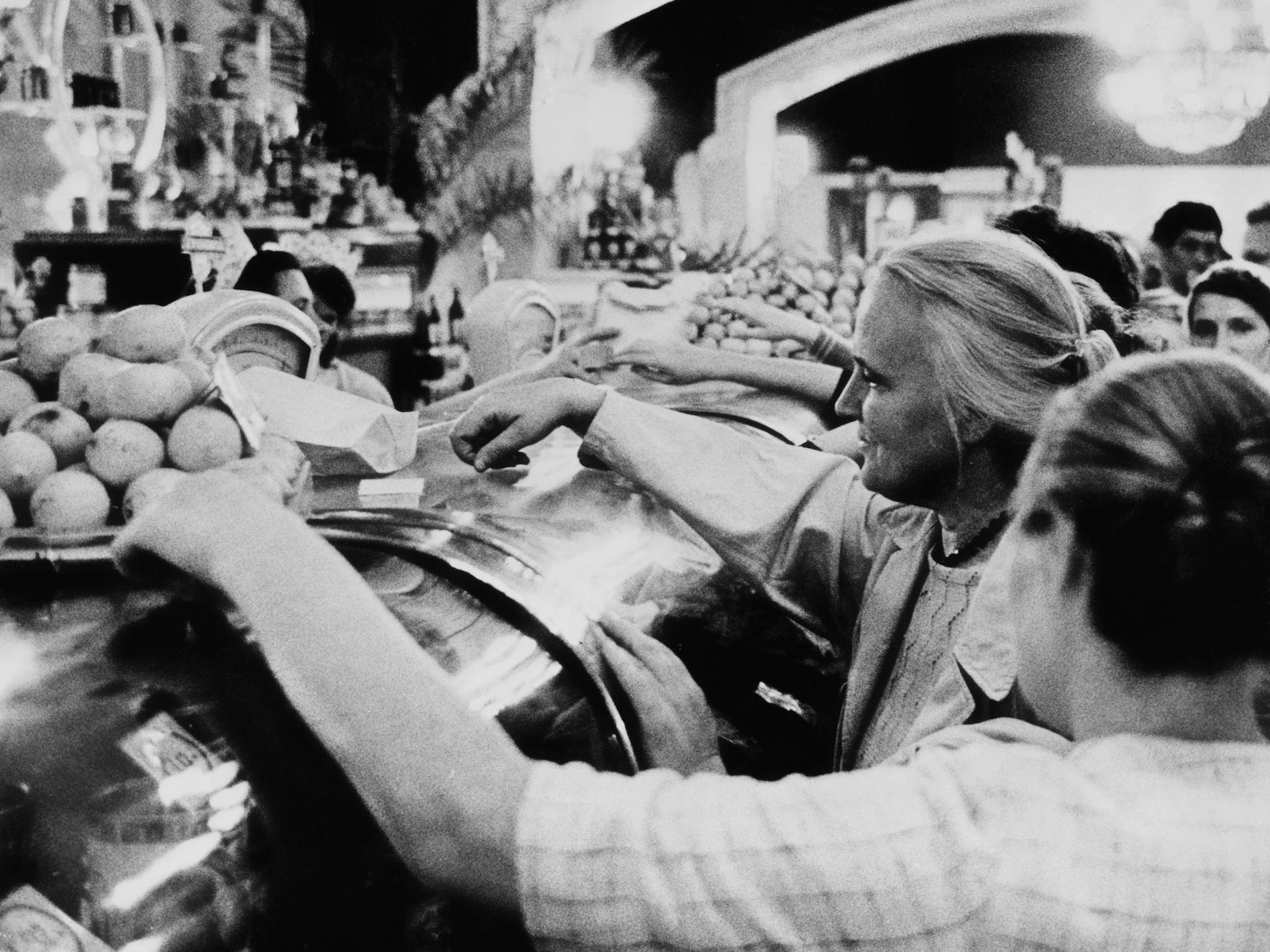 Shoppers at a store in Moscow in 1967.