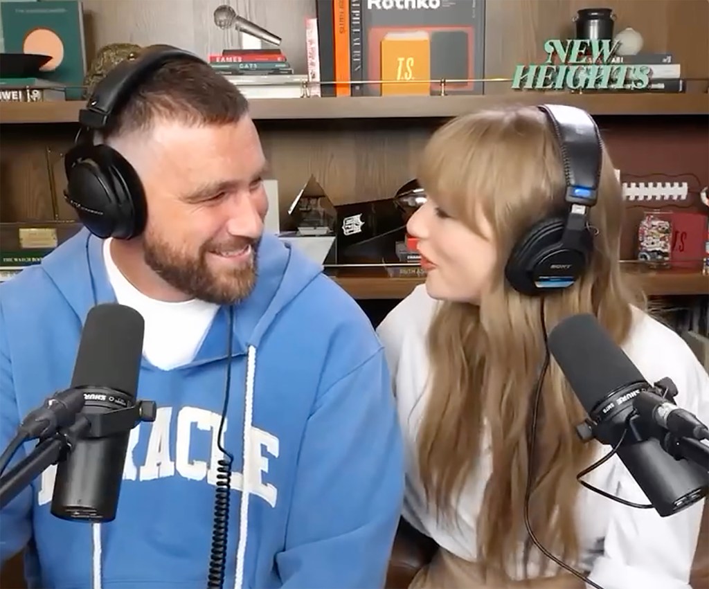 A photo of Taylor Swift and Travis Kelce
