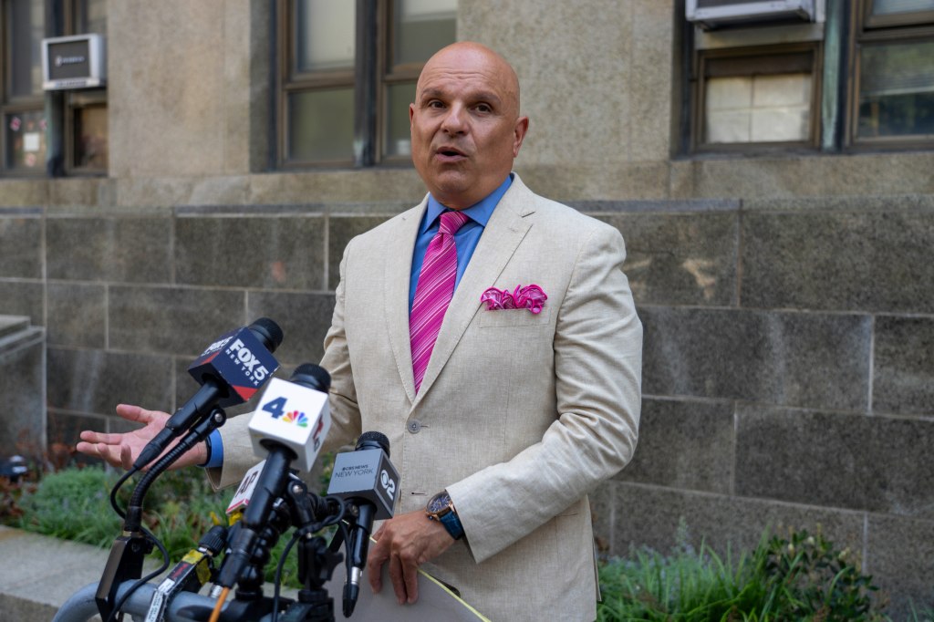 Arthur L. Aidala, lawyer for Harvey Weinstein, speaks to reporters.