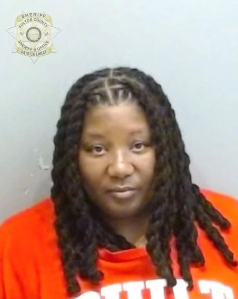 Mugshot of Angel M. Thompson, charged with murder.