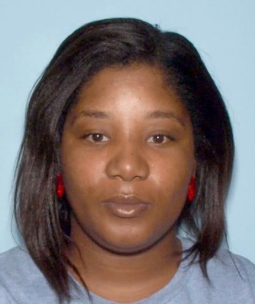 Mugshot of Angel M. Thompson, charged with murder.