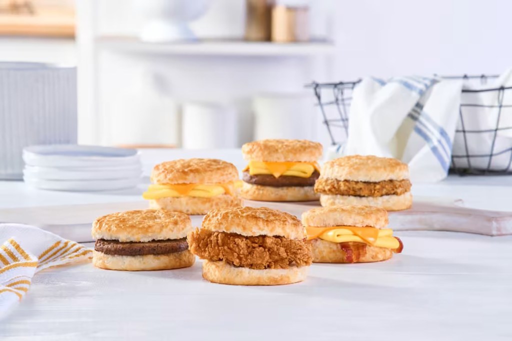 Bojangles biscuit sandwiches.