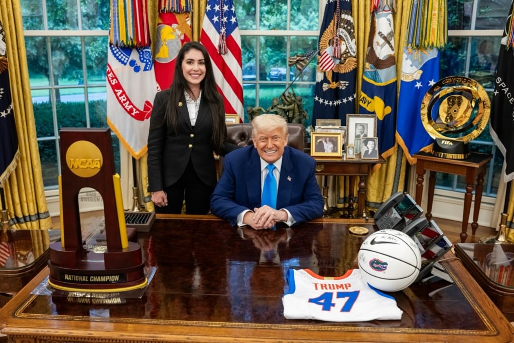 Luna with President Donald Trump