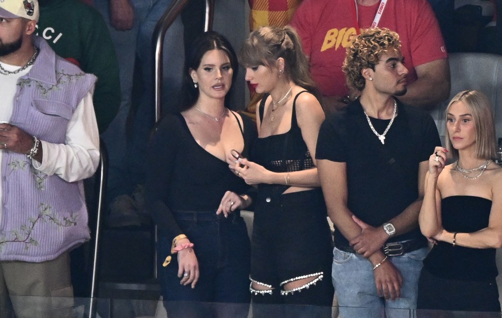 Taylor Swift and Lana Del Rey at February 2924 Super Bowl