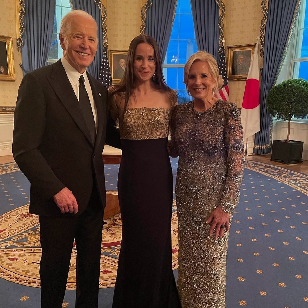 Joe, Jill and Ashley Biden