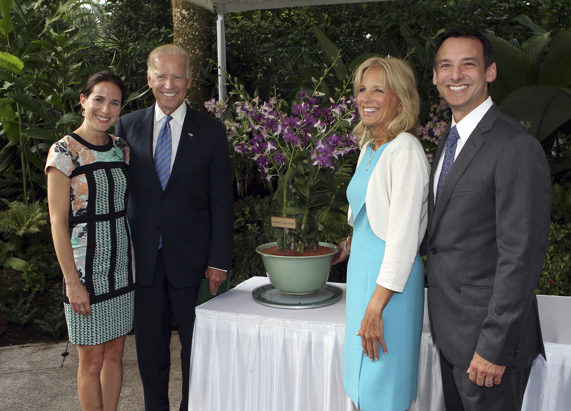 Ashley, Joe and Jill Biden and Dr. howard Krein