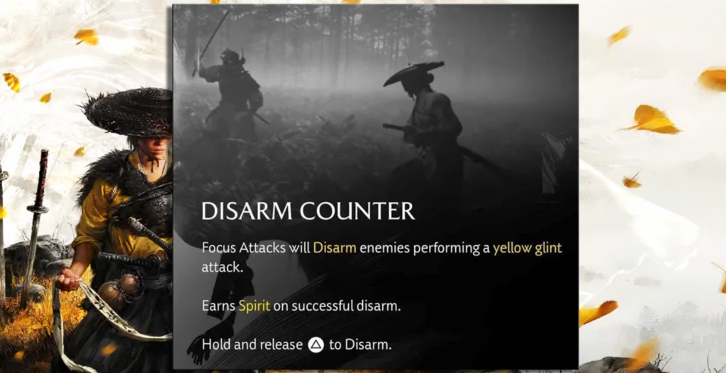 Ghost of Yotei Disarm Counter