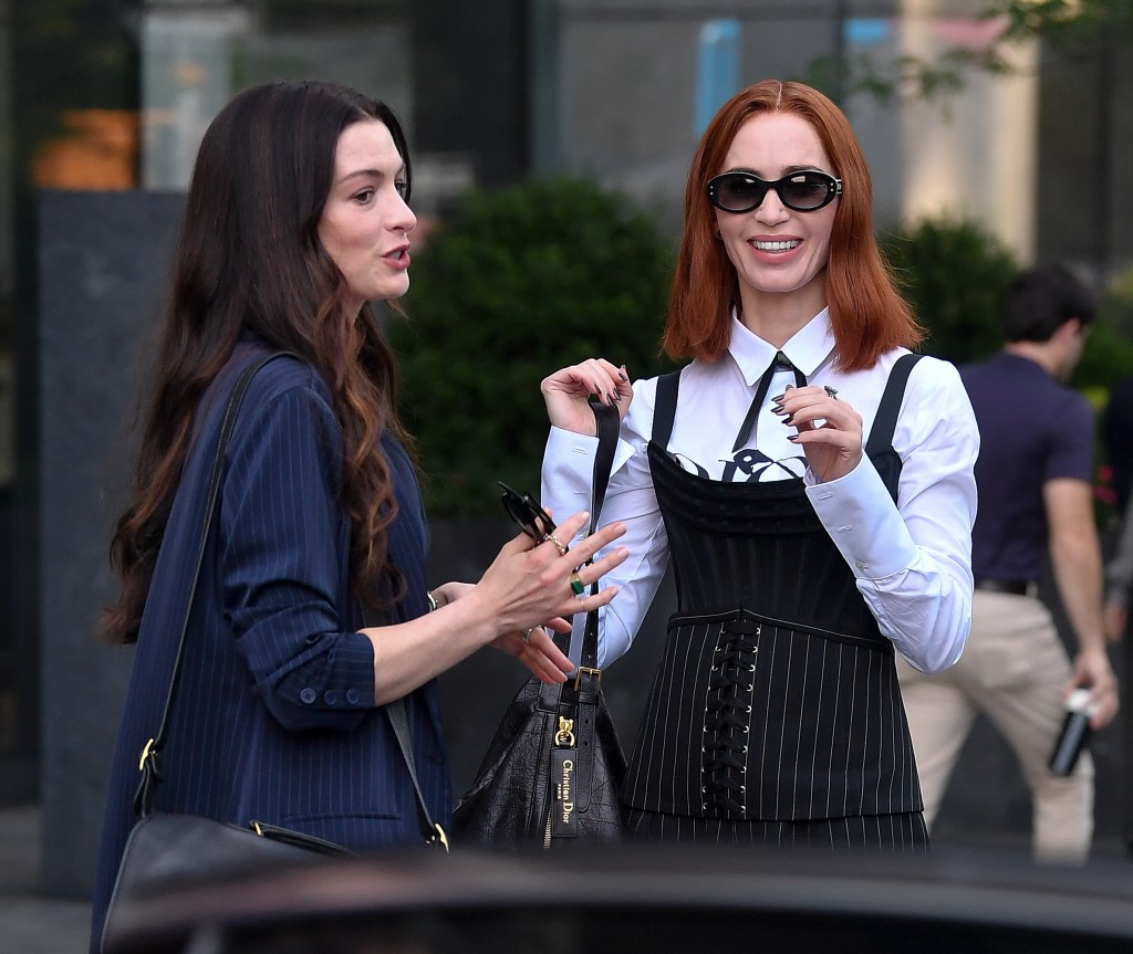 Emily Blunt and Anne Hathaway