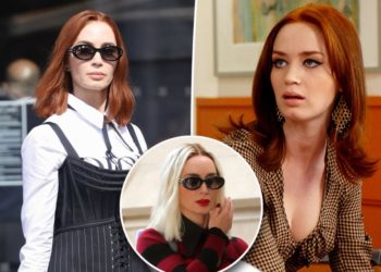 Emily Blunt hit ‘The Devil Wears Prada 2’ set with shocking platinum blond hair