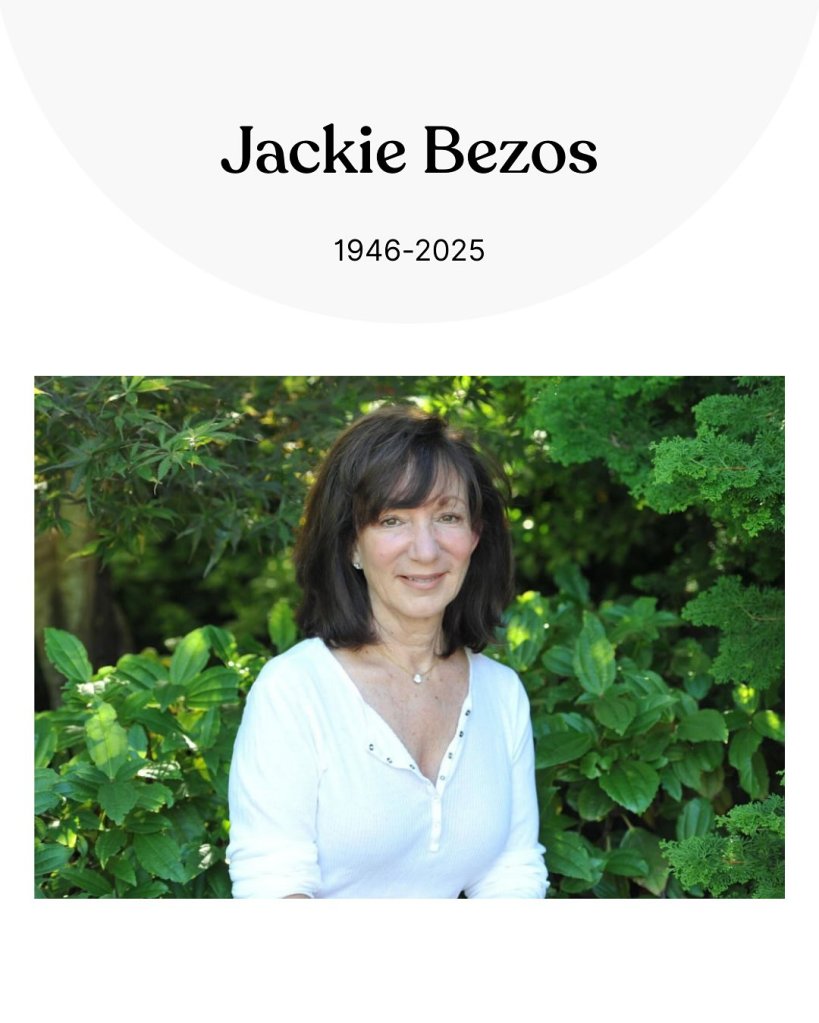 Jackie Bezos poses in a photo.