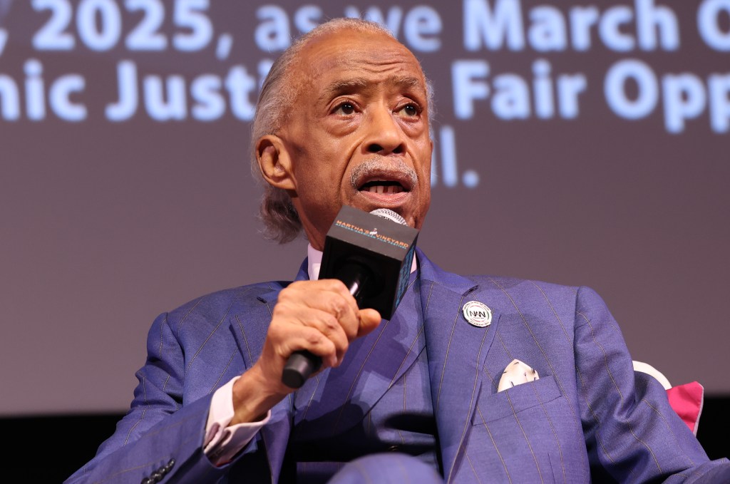 Reverend Al Sharpton speaking at the Martha's Vineyard African American Film Festival.
