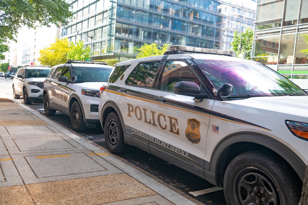 United States Secret Service police cars parked in Washington, D.C.
