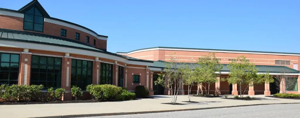 William Floyd Middle School in Moriches, New York where the 12 students fell ill from the THC-laced candies.